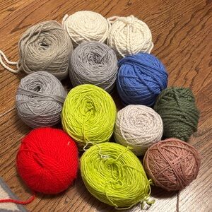 100% natural fibers. From local yarn store!